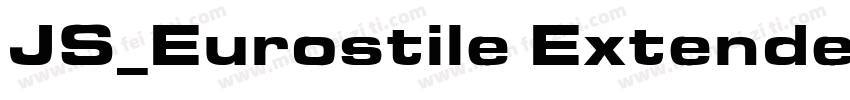 JS_Eurostile Extended-Bold字体转换
